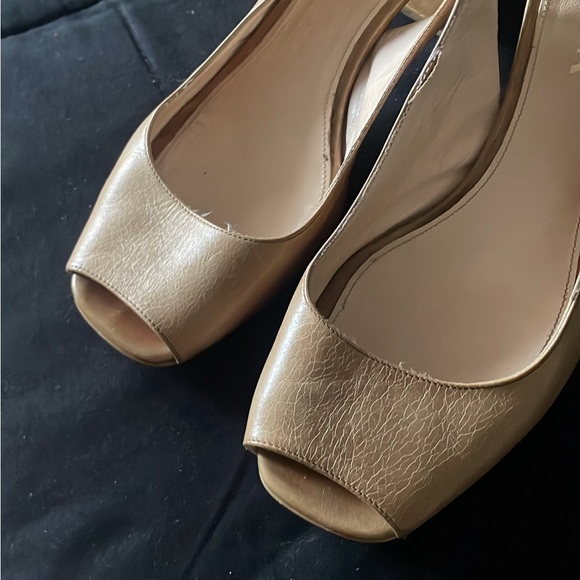 Prada leather peep toe sling back pumps - Picture 6 of 12